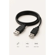 3 Metre USB 3.0 Erkek To Erkek Veri Kablosu - Web Kamera ve Sabit Disk Uyumlu