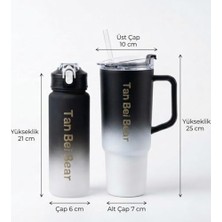 2’li Matara ve Pipetli Mug Bardak Seti – 900 ml Spor Suluk + 1500 ml Pipetli Termal Mug Bardak, Günlük Kullanım Için Içecek Seti