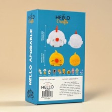 Hello Adorable Amigurumi Tığ Işi Kit Anne & Bebek Civciv