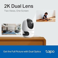 C245D | 2k 3mp Çift Lensli Akıllı Güvenlik Kamerası | 360° | Geniş Açı ve Tele-Lens | Akıllı Hareket Takibi | Aı Kişi ve Bebek Ağlaması Algılama | Çift Ekran Izleme|bulut/sd Kart