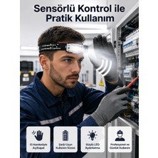 Techora Sale Sensörlü Kamp Lambası Ayarlanabilir Kafa Lambası Kafa Bantlı