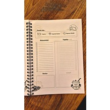 Liamir Studio Yemek Tarif Defteri, 50 Yaprak /100 Sayfa, A5 / Tel Spiral / Laminasyon Kapak LMR006