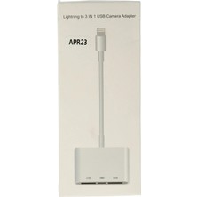 Nacario Mey Ithalat®  APR23 Iphone Otg 3in1 - Beyaz
