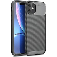 Nacario Mey Ithalat®   iPhone 11 Kılıf Auto Focus Karbon Kapak - Siyah