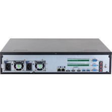 Vira Dahua  NVR5864RH-XI, 64KANAL, 32MPIX, H265+, 8 HDD Desteği, 1080P Kayıt, 512MBPS Bant Genişliği, 2 Port Gigabit Lan, Raıd 0/15/6/10, Çift Power Supply, Nvr