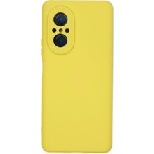 Nacario Mey Ithalat®  Huawei Nova 9 Se Kılıf Nano Içi Kadife Silikon - Sarı