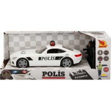 Nacario Mey Ithalat® 20357 Uzaktan Kumandalı Işıklı Polis Arabası 21 cm