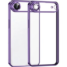 Nacario Mey Ithalat®   iPhone 17 Air  Lensli Silikon - Mor