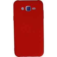Nacario Mey Ithalat®  Samsung Galaxy J7 Kılıf Nano Içi Kadife Silikon - Kırmızı