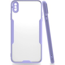Nacario Mey Ithalat®   iPhone Xs Max Kılıf Platin Silikon - Lila