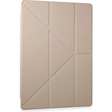 Nacario Mey Ithalat®  Samsung Galaxy X910 Tab S9 Ultra 14.6 Kılıf Kalemlikli Mars Tablet Kılıfı - Rose Gold