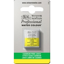 Winsor & Newton : Professional : Yarım Tablet Sulu Boya : Cadmium-Free Lemon