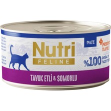 Colezium Nutri Feline Tuk Etli ve Somonlu Tahılsız Prebiyotik Ileli Ezme Yetişkin Kedi Konservesi 70GR