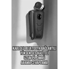 Techora Sale Makaralı Bluetooth Kulaklık Kulak Içi Android Ios Uyumlu Titreşimli