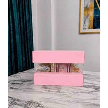 Rass Ambalaj Asetat Gelin&damat Çeyiz Bohça Kutusu Toz Pembe Küçük Boy 1 Adet 23,5*23,5*15CM