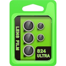 Nacario Mey Ithalat®  Samsung Galaxy S24 Ultra Raze Metal Kamera Lens - Gri