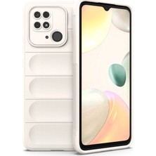 Nacario Mey Ithalat®   Redmi 10C Kılıf Optimum Silikon - Krem