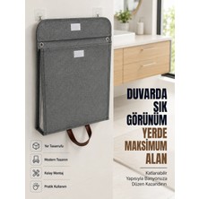 Katlanır Duvar Askılı Çamaşır Sepeti Geniş Iç Hacimli Banyo Düzenleyici