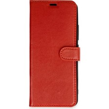 Nacario Mey Ithalat®  Tecno Pova 4 Pro Trend S Plus Kapaklı Kılıf - Kırmızı