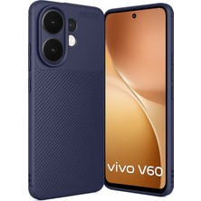 Nacario Mey Ithalat®  Vivo V60 5g Auto Focus Karbon Kapak - Lacivert