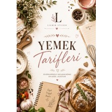 Liamir Studio Yemek Tarif Defteri, 50 Yaprak /100 Sayfa, A5 / Tel Spiral / Laminasyon Kapak LMR003