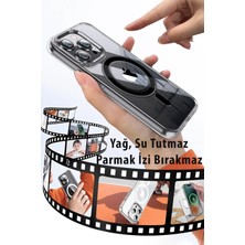 Nacario Mey Ithalat®   iPhone 15 Pro Max Kılıf Crystal Magsafe Kapak - Şeffaf