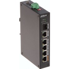 Vira Dahua PFS3106-4ET-60-V2, 4 Port, Megabit, Poe 60W, 1 Port Gigabit Uplink, 1 Port Gigabit Sfp, Yönetilemez, Masaüstü Switch