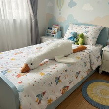 Sevimli Peluş Uyku Arkadaşım Kaz 75 Cm- Uçan Kaz Morton Uyku Yastığı