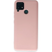 Magicool Realme C15 Kılıf Nano Içi Kadife Silikon - Pudra