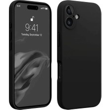 Nacario Mey Ithalat®   iPhone 16 Kılıf First Silikon - Siyah