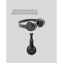 Nacario Mey Ithalat® Bluetooth 5.0 Kablosuz Kulaklık – Extra Bass, Tf Kart Desteği, 3.5mm Aux Girişli
