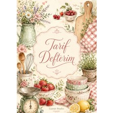 Liamir Studio Yemek Tarif Defteri, 50 Yaprak /100 Sayfa, A5 / Tel Spiral / Laminasyon Kapak LMR0001