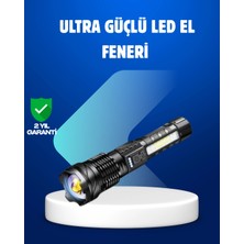 Techora Sale Güçlü LED El Feneri Şarj Edilebilir Çok Modlu