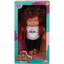 Nacario Mey Ithalat® Kıvırcık Saçlı Curly Bebek 35 cm