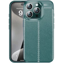 Nacario Mey Ithalat®   iPhone 16 Pro Max Kılıf Auto Focus Kapak - Koyu Yeşil