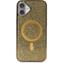 Nacario Mey Ithalat®   iPhone 16 Plus Kılıf Helen Magsafe Kapak - Gold