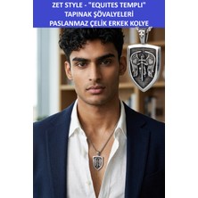 Zetconcept Zet Style "equıtes Templı" Tapınak Şövalyeleri – Paslanmaz Çelik Erkek Kolye