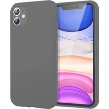 Nacario Mey Ithalat®   iPhone 11 Kılıf First Silikon - Gri