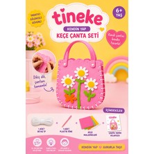 Tineke Kendin Yap Keçe Çanta Seti Papatya Desenli – Dikiş Öğrenme Hobi ve El Sanatları Oyuncağı 6+ Yaş