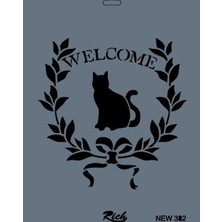Nacario Mey Ithalat® Rich New Seri N-382 Stencil 35X25 cm