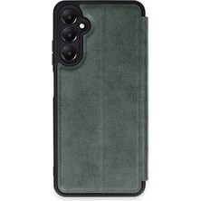 Nacario Mey Ithalat®  Samsung Galaxy A25 5g Kılıf Flip Cover - Koyu Yeşil