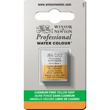 Winsor & Newton : Professional : Yarım Tablet Sulu Boya : Cadmium-Free Yellow Deep