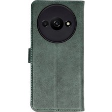 Nacario Mey Ithalat®   Redmi A3 4g Kılıf Trend S Plus Kapaklı Kılıf - Yeşil