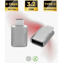 Çeliker USB 3.2 Dönüştürücü Yüksek Hızlı Veri Aktarımı Type-C Adaptör Dayanıklı Tasarım