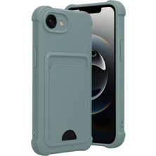 Nacario Mey Ithalat®   iPhone 16E Kelvin Kartvizitli Silikon - Açık Yeşil