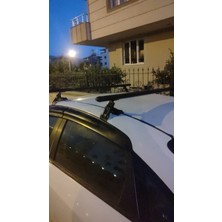 Kml34tuning55 Fiat Linea Alüminyum Siyah Renk Orjinal Tip  Oluksuz Tip Port Bagaj Tavan Çıtası Ara Atkı Barı