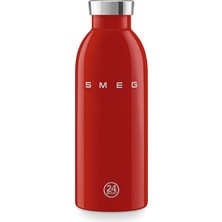 Beauty Tech Smeg x 24BOTTLES Clima Bottle 500 ml Çelik Termos - Sızdırmaz Kapak, 24 Saat Soğuk 12 Saat Sıcak