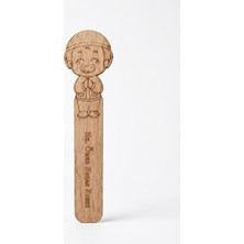 Tahtagurusu 5 Adet Kişiye Özel Isimli Ahşap Kitap Ayracı - 4-6 Yaş Kur'an Kursu & Kreş Hediyesi (3 mm Mdf)