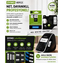 Puun Dymo D1 40913 S0720680 Muadil Etiket Kaseti 9mm x 7mt Beyaz Etikete Siyah Yazı Güçlü Yapışkan Labelmanager Lm 200 Uyumlu