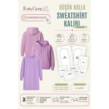 Esin'in Diktikleri Kadın Düşük Kollu Sweatshirt Kalıbı | 36-56 Beden | Kağıt Baskı | Profesyonel Dikiş Kalıbı